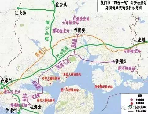 建议绕行路线    (1)国道324线厦门段;   (2)沈海高速厦门段;   (3