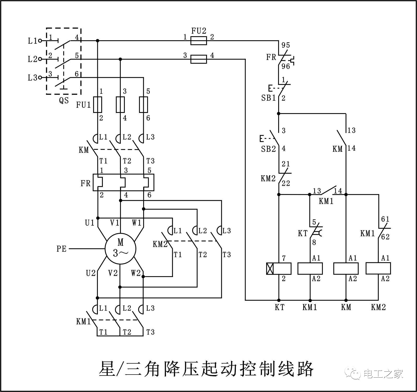 电工实操考核中,最经典的7张电路图,全看懂的给你点个