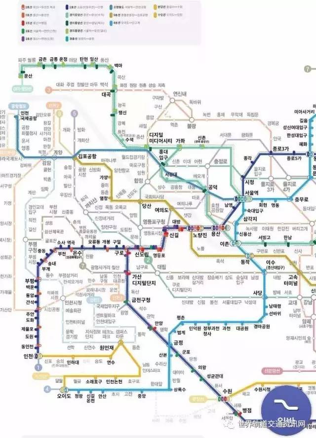 逼疯路痴的韩国地铁线路设计