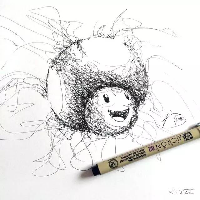 乱线插画丨终于知道什么叫无招胜有招