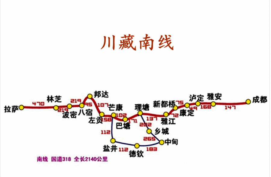 五条入藏公路,为什么318川藏南线自驾人数最多