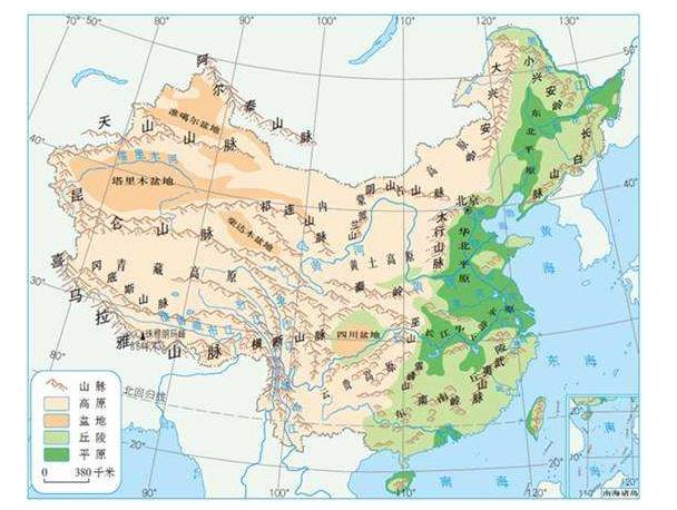 我国地势特点