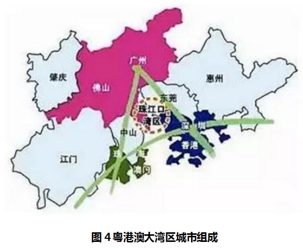 财经 正文  "粤港澳大湾区" 由"9 2"城市组成,即(广州,佛山,肇庆,深圳