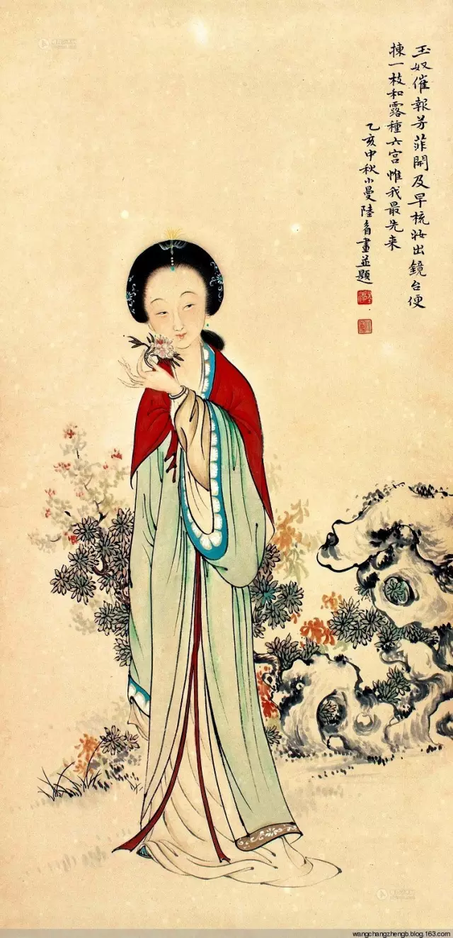 条幅陈从周,赵家璧题山水画长卷1931年,山水条幅原画无标题,邓以蜇