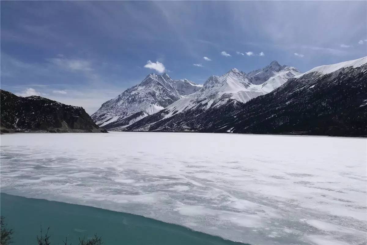 然乌湖中游·傍措湖雪景