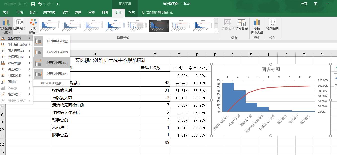 5分钟教你使用excel制作柏拉图