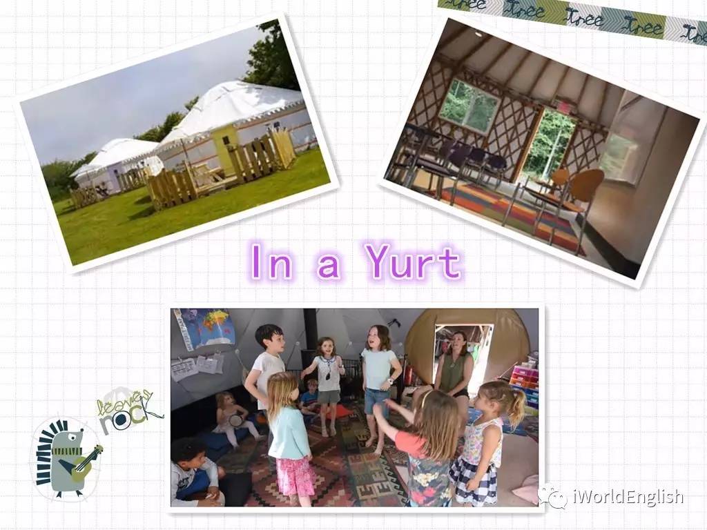 around the world this classroom is in   yurt!