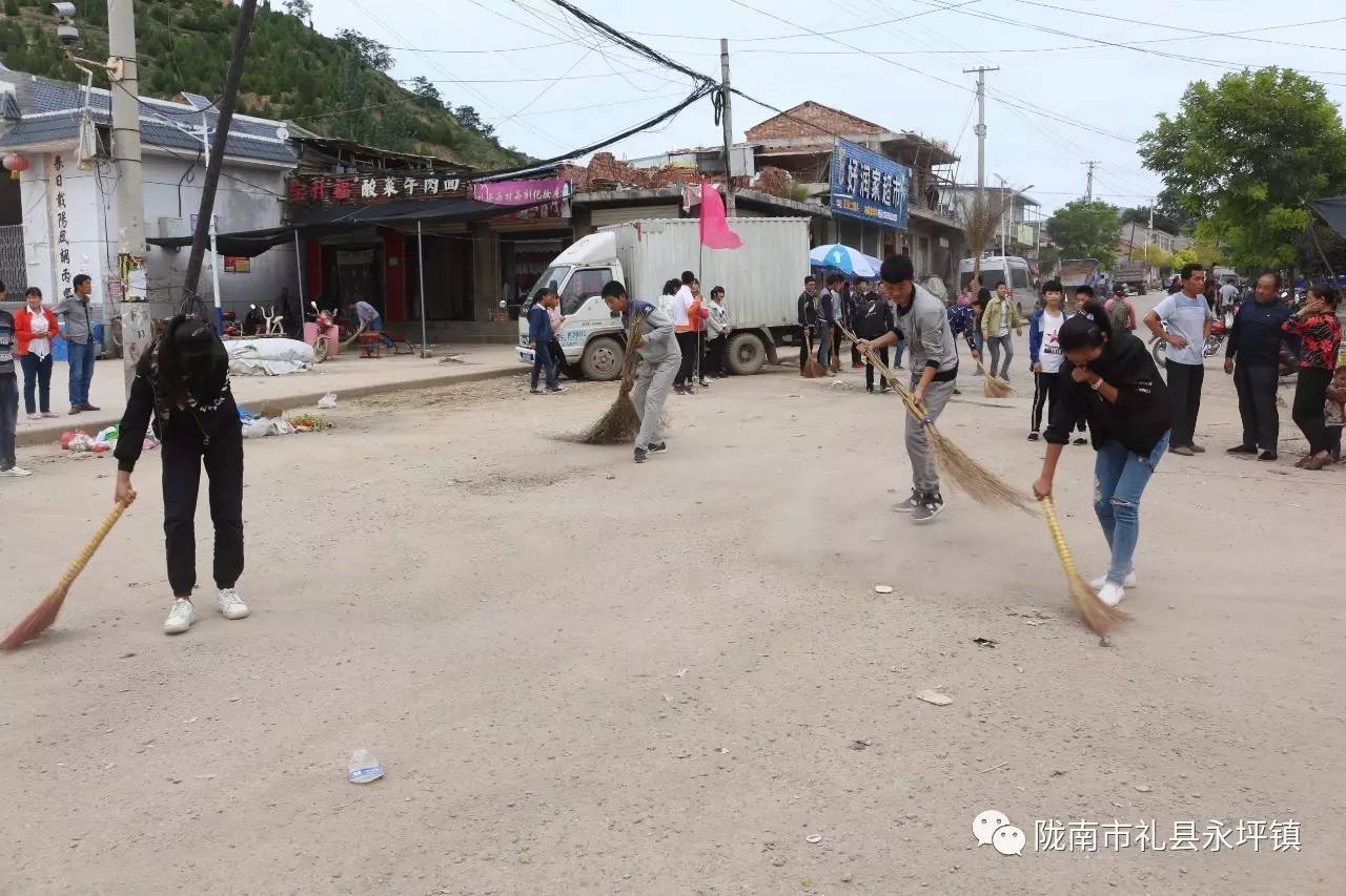 干群齐动手镇容焕新颜礼县永坪镇全面开展全域无垃圾综合整治行动