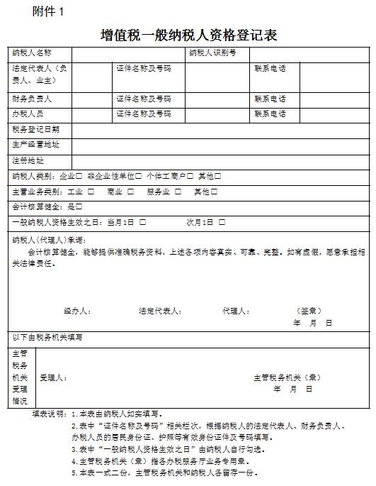 增值税一般纳税人资格登记管理办法征求意见稿公开征求意见