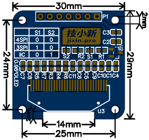 0.96寸oled显示模块《学习手册 for stm8》发布,共20页,还有例程提供