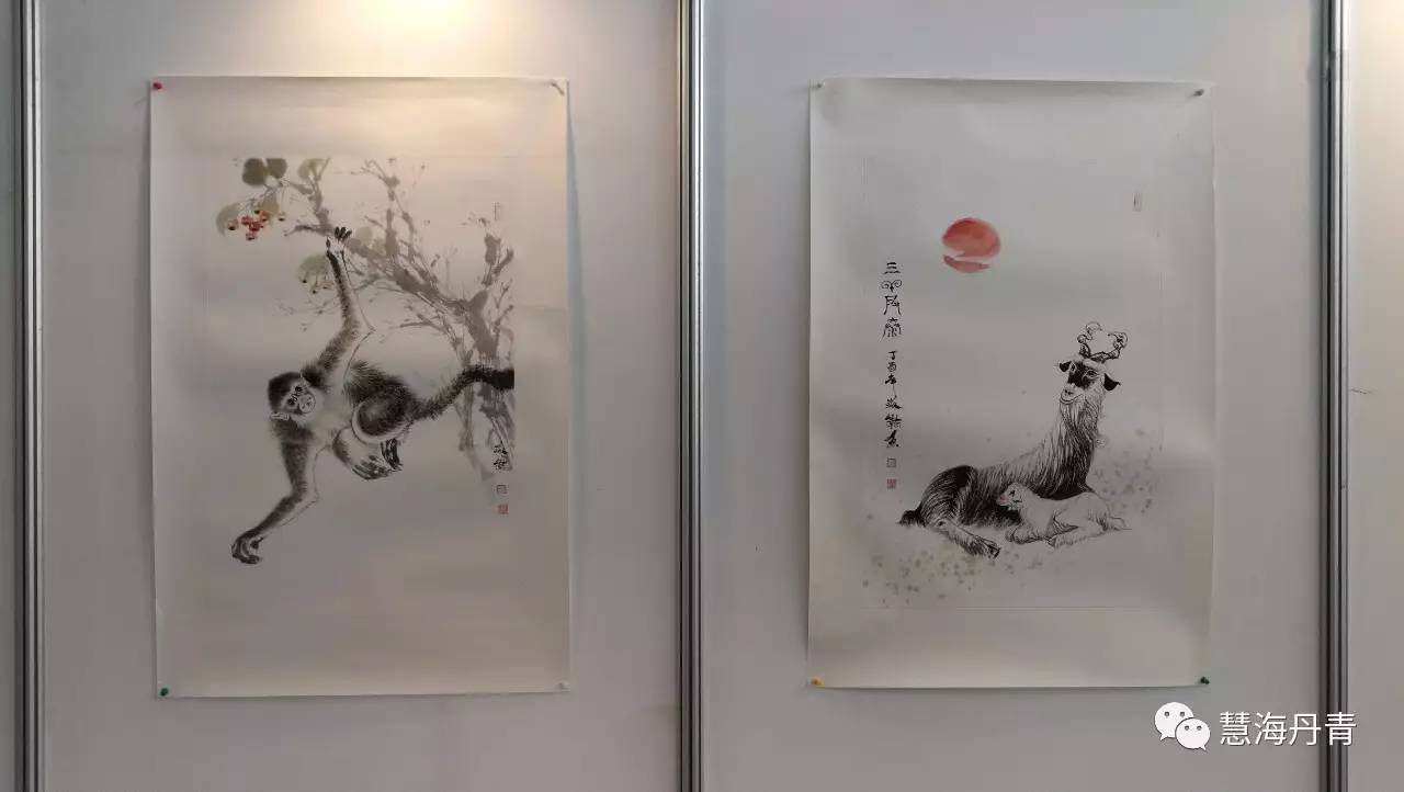 慧海快报清华美院高研班导师刘淼瀚国画作品展开幕