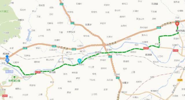 从常山收费站绕行320国道至衢州西收费站上高速,绕行路程约38公里,用