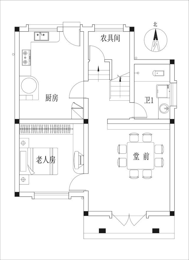 易盖房图纸:宽8米长11米的宅也能盖出高品质农村别墅