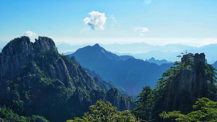 黄山拍婚纱照_黄山风景图片(2)