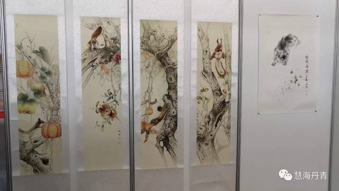 慧海快报清华美院高研班导师刘淼瀚国画作品展开幕