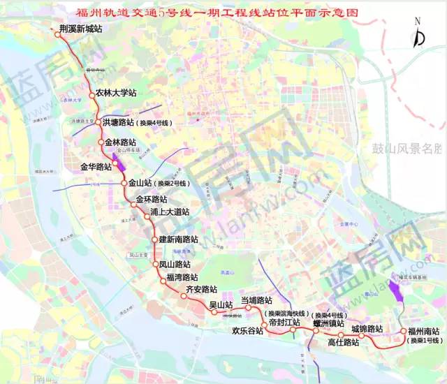 福州地铁5号线一期土建施工中标候选人公示!距离开工更近了!