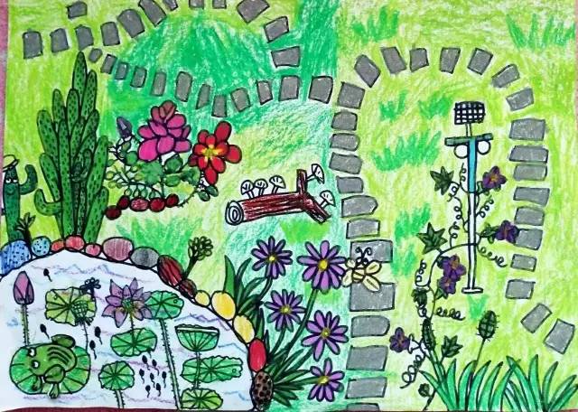画啦啦学员画作《植物园》