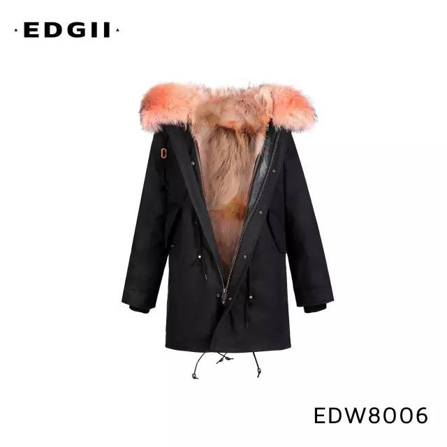 看明星限量合作款的EDGII皮草派克大衣如何上演