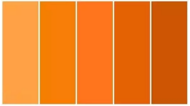 小麦肤色比较黑的人 可以选择纯度比较低但是颜色较重的橙色 至于肤