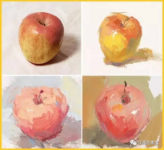 色彩静物画出苹果的体积感要做到那几点你真的知道吗