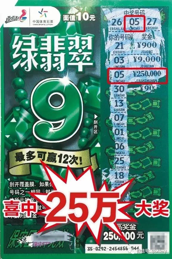 "绿翡翠"里刮出大奖!第三位幸运儿就此诞生!