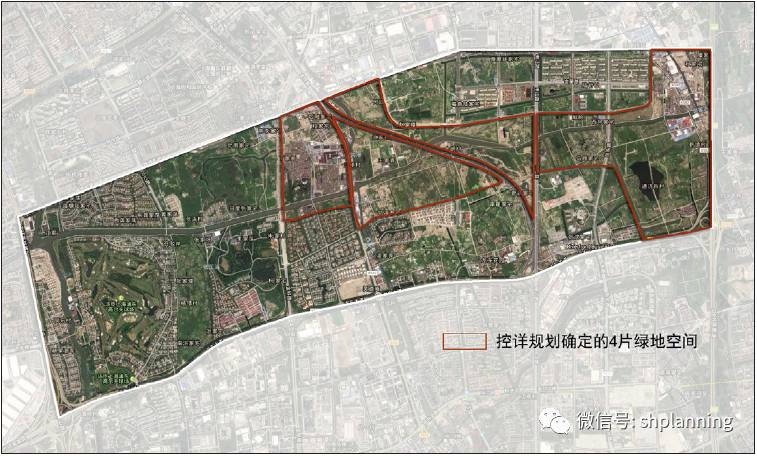 张家浜楔形绿地土地利用规划图