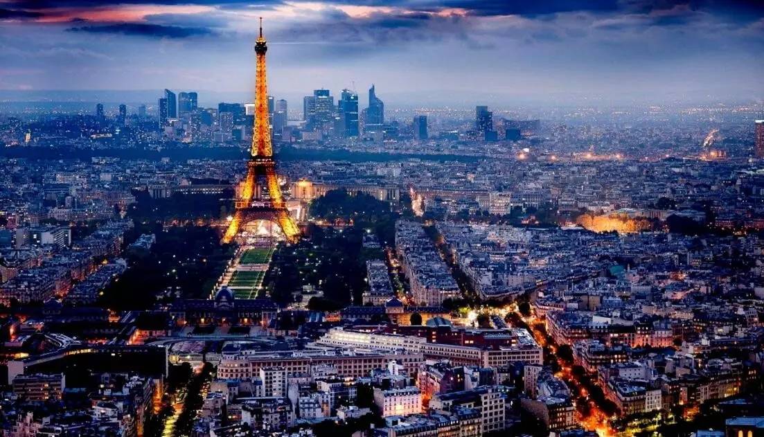 巴黎 城市夜景