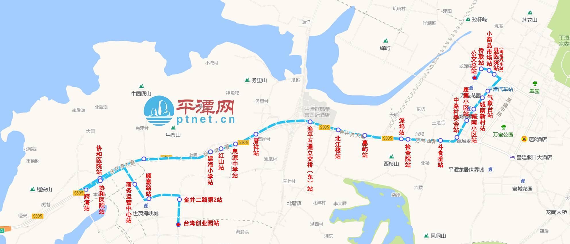 城区公交车路线图