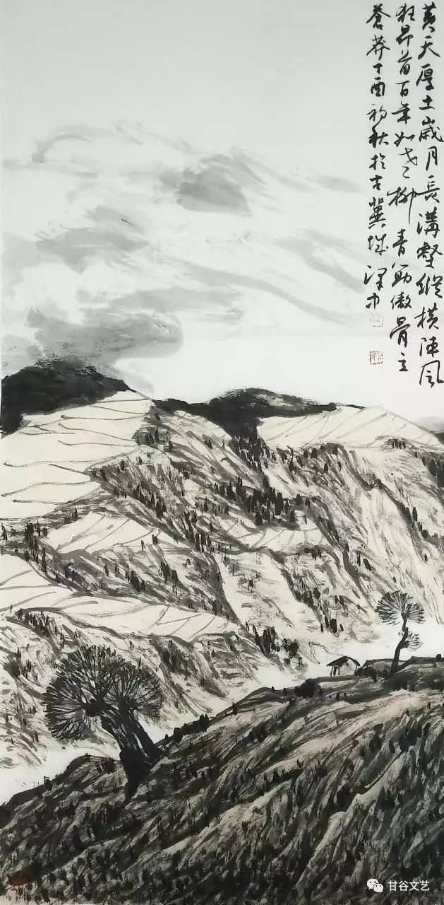 黄土情—张泽中国画作品欣赏