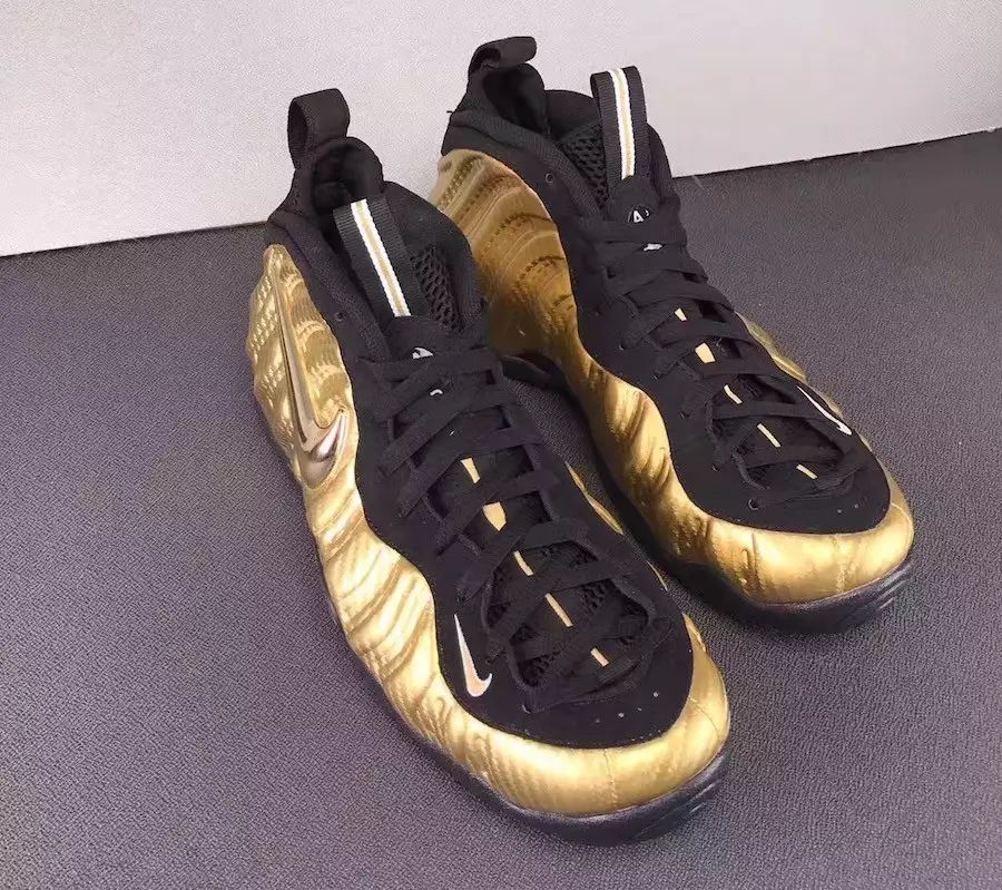 nike air foamposite pro metallic gold