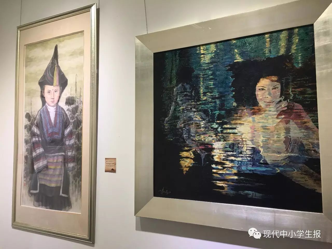 此次书画展展出的一百多幅师生作品,是从"墨韵溢彩,心绘羊城"中小学