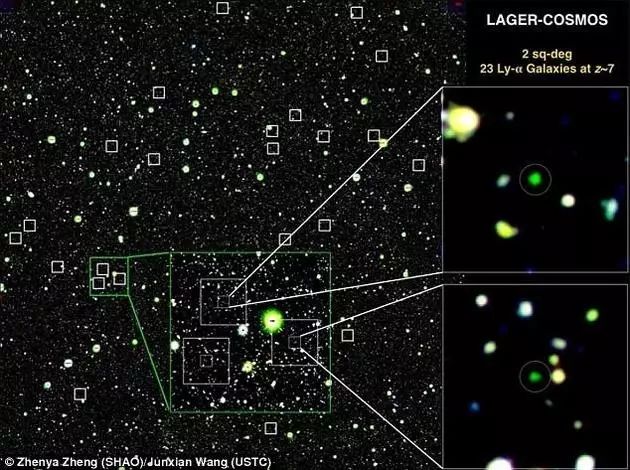 暗能量相机研究宇宙黎明时期:23个年轻星系