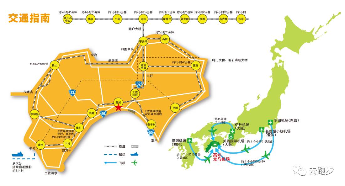 日本2018年2月18日高知龙马拉松走破日本自然味十足的高知县