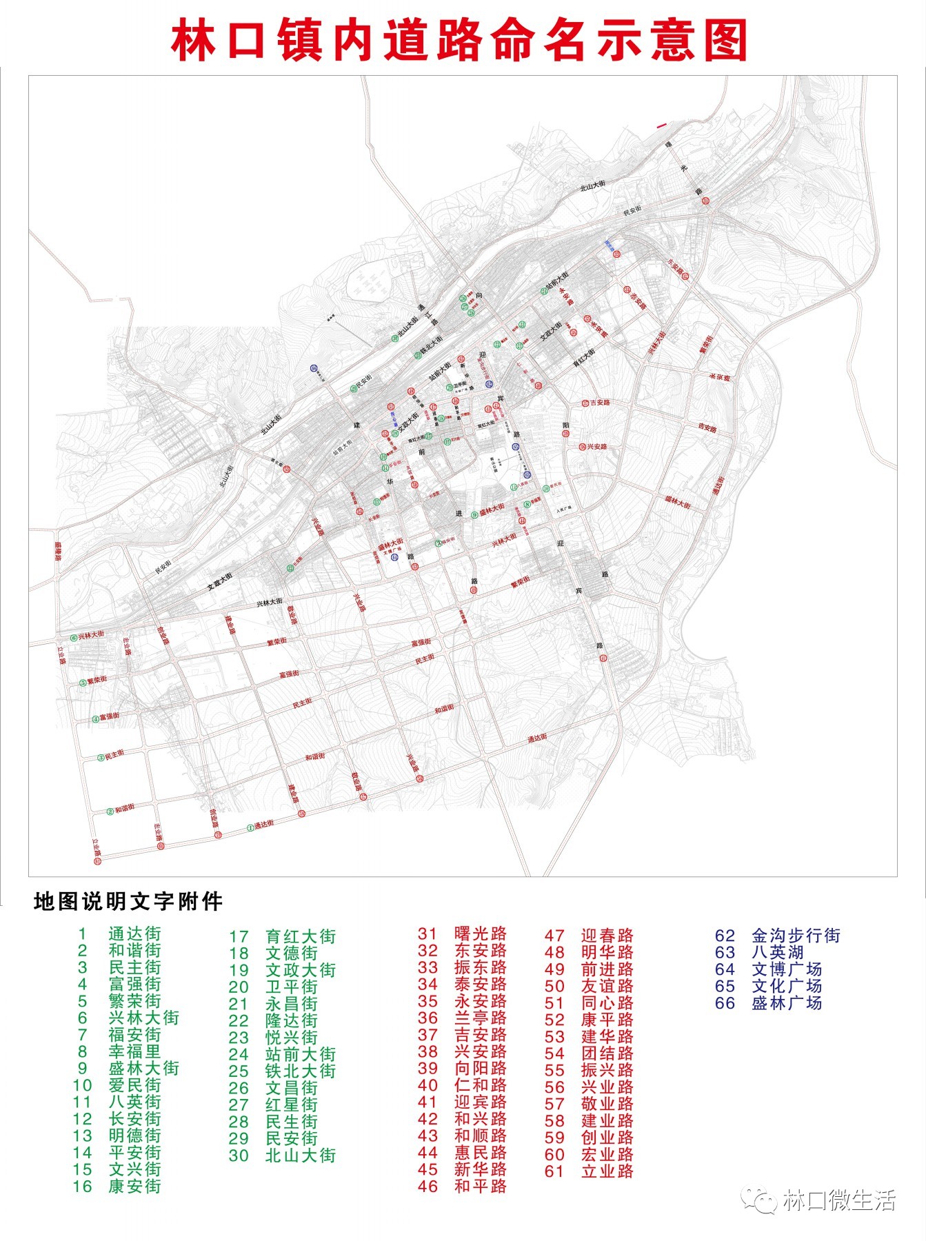 林口县林口镇内道路命名更名征求市民意见公告