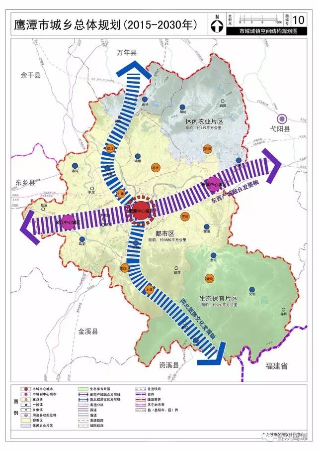 鹰潭城乡总体规划草案涉及鹰潭机场选址中童过江隧道鹰西大桥鹰潭未来