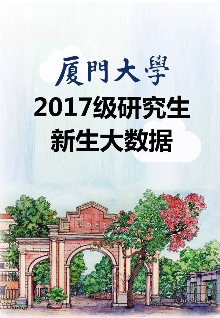 厦门大学2017级研究生新生大数据已出炉!