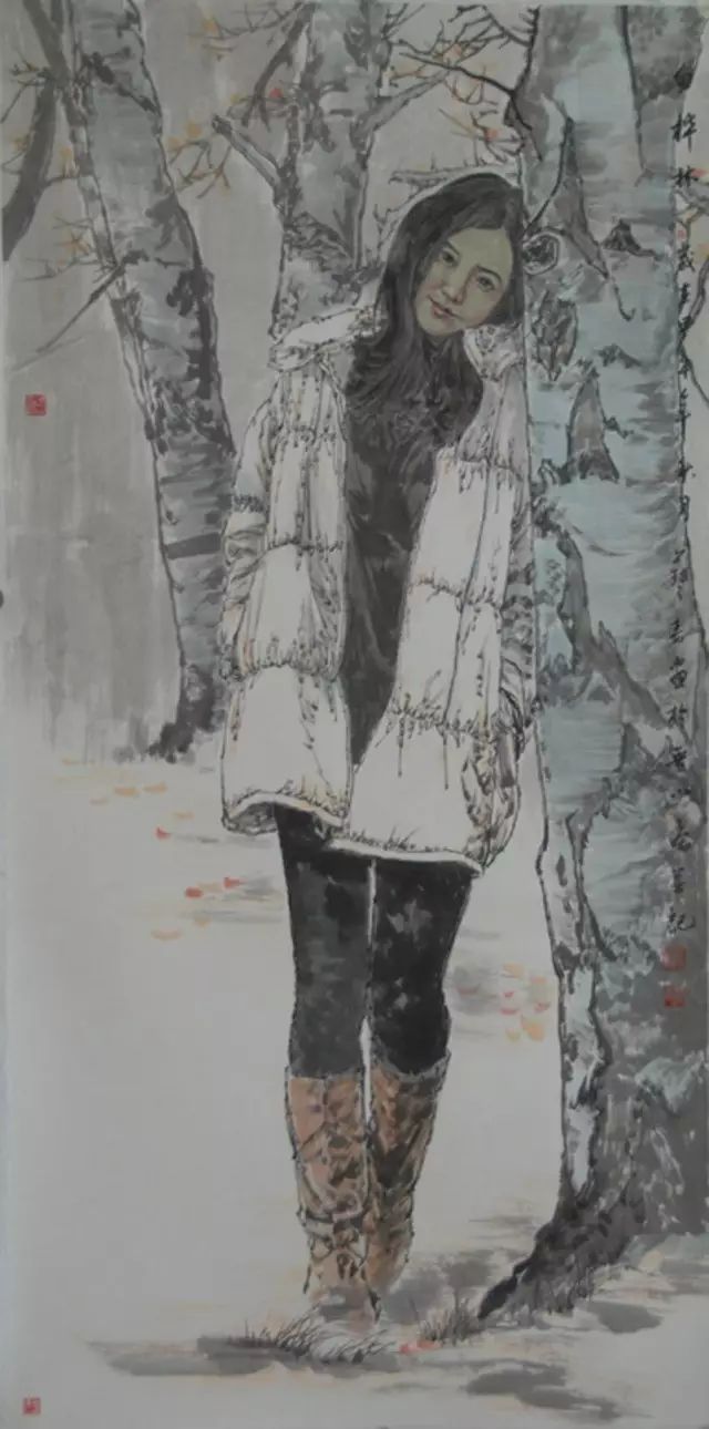 著名画家刘艺青——现代水墨人物作品欣赏