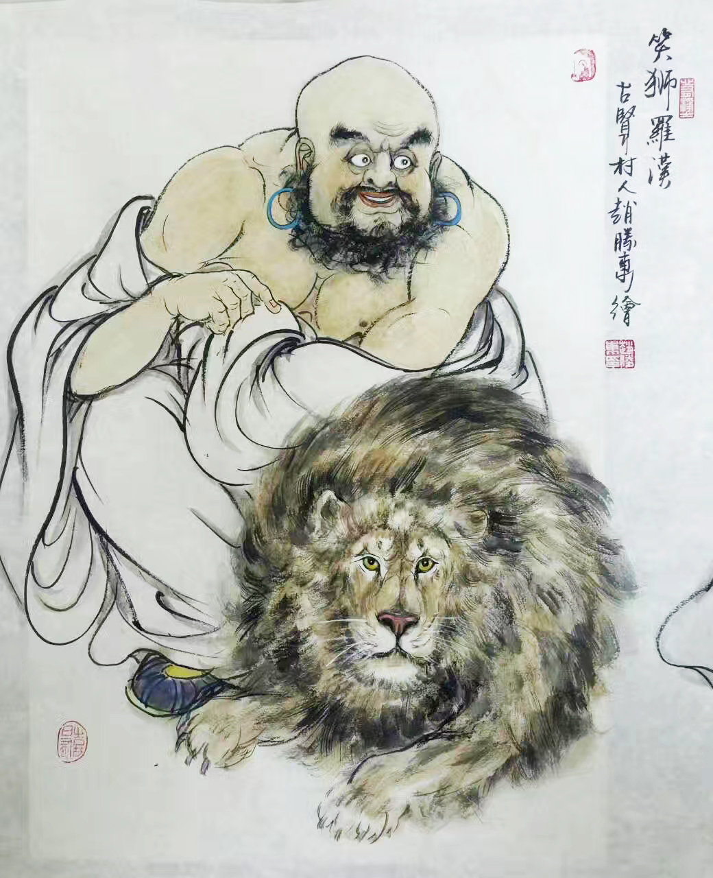 赵胜东国画艺术作品欣赏佛陀系列