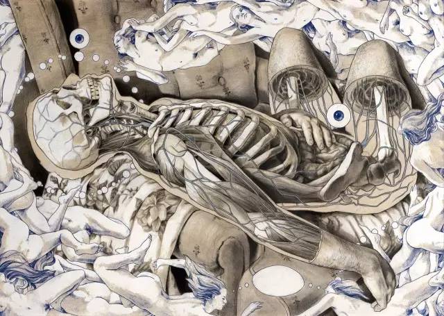 一位美国大学美术老师的解剖绘画