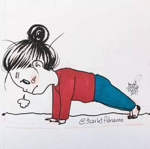 瑜伽小漫画