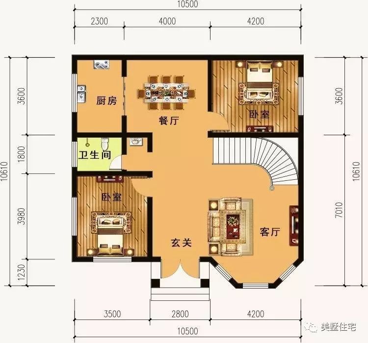 8款10米开间20万以内小户型农村别墅,为什么大家都选第6款