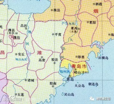 潍坊前身昌潍地区, 不仅南到黄海北到渤海, 黄岛临淄图片