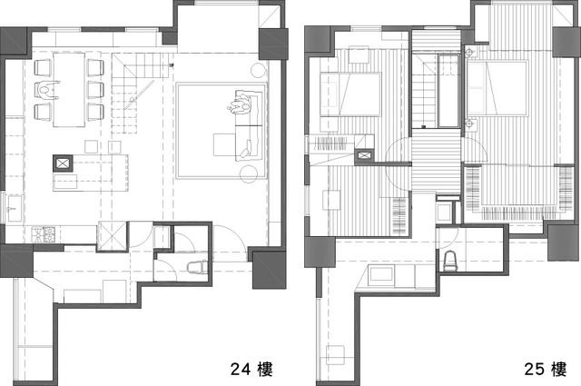 复式楼层平面设计图