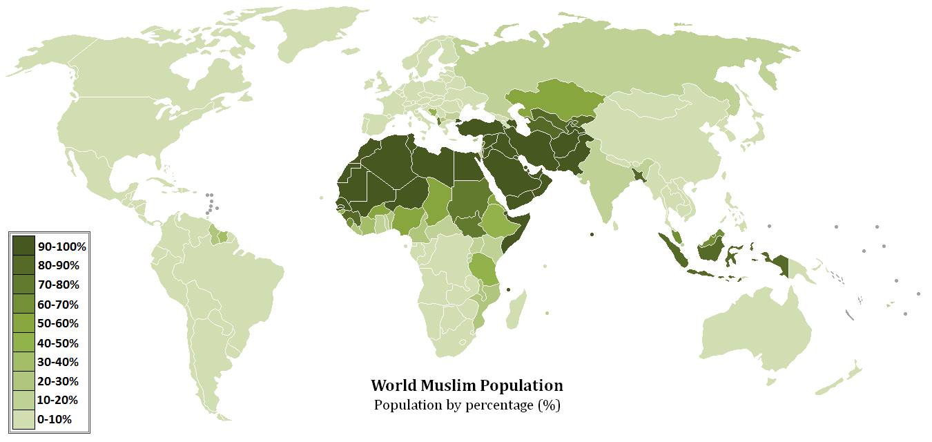 世界伊斯兰人口_世界人口分布图