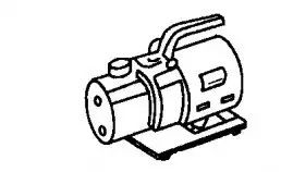 真空泵的外形如图,主要用于制冷系统安装与维修时抽真空.
