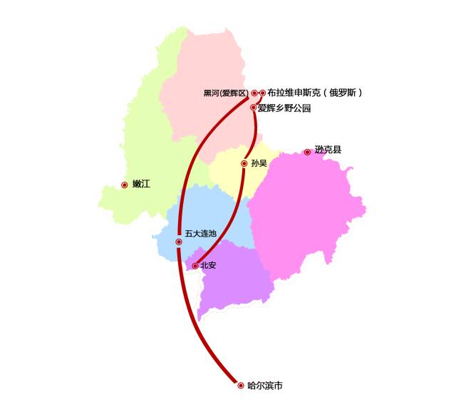 布市-瑷珲乡野公园-孙吴-北安-哈尔滨"环线自驾游 黑河自驾优惠政策