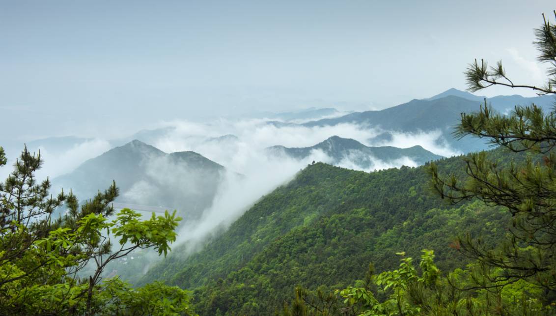 雨后放晴,40秒带你游览金华山最美的风景