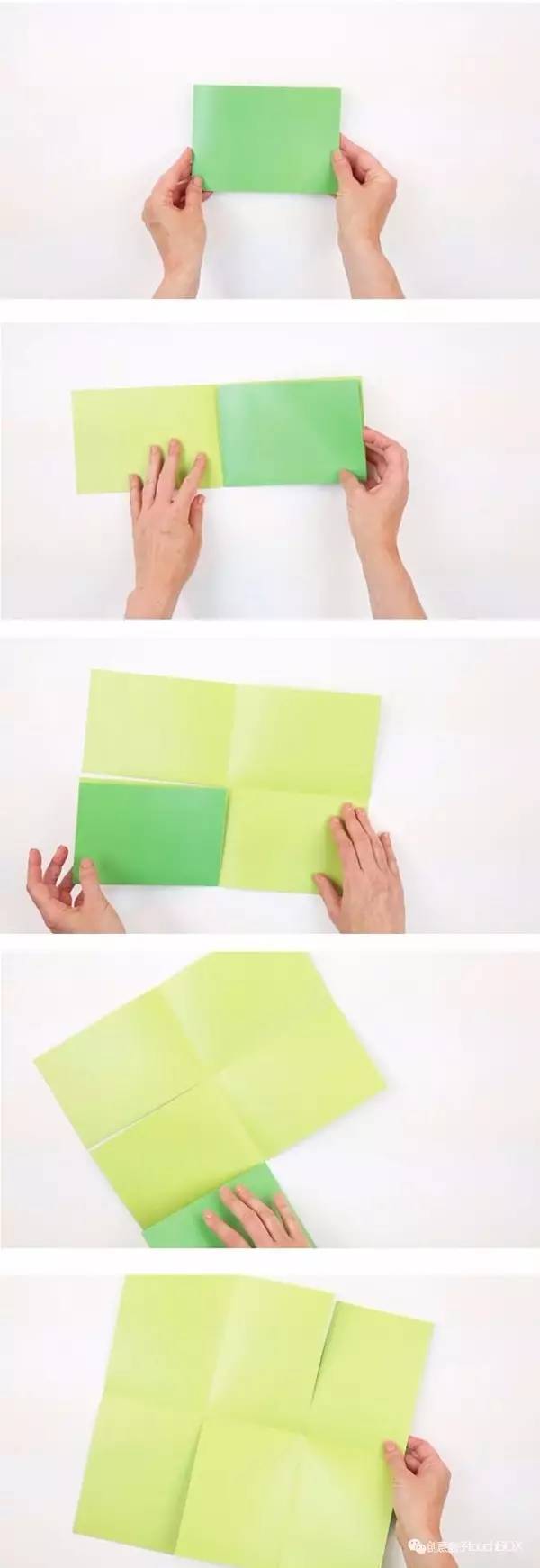 只要你有一张纸,就可以把它变成一本小书的方法:比如这样的六页书折