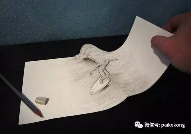 30张非常逼真的3d铅笔画太牛了