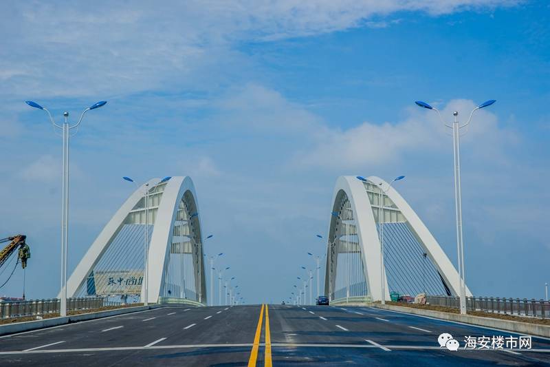 海安黄海路大桥今晚通车!(多图)